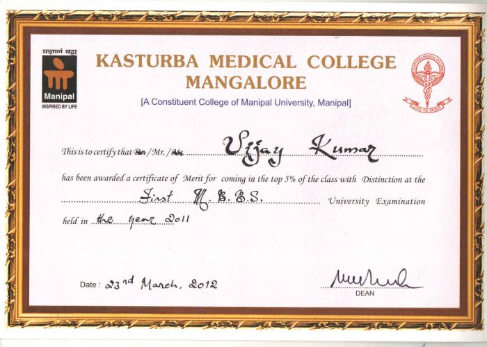 certificate 19th